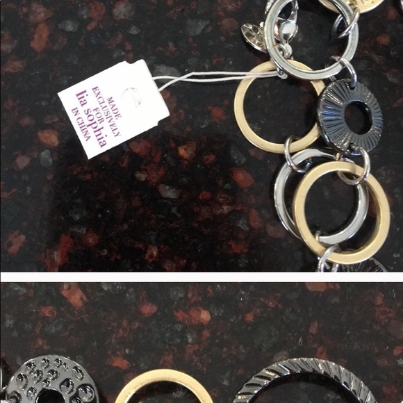Lia Sophia Necklace in mixed metals. NWT’s - Picture 5 of 6